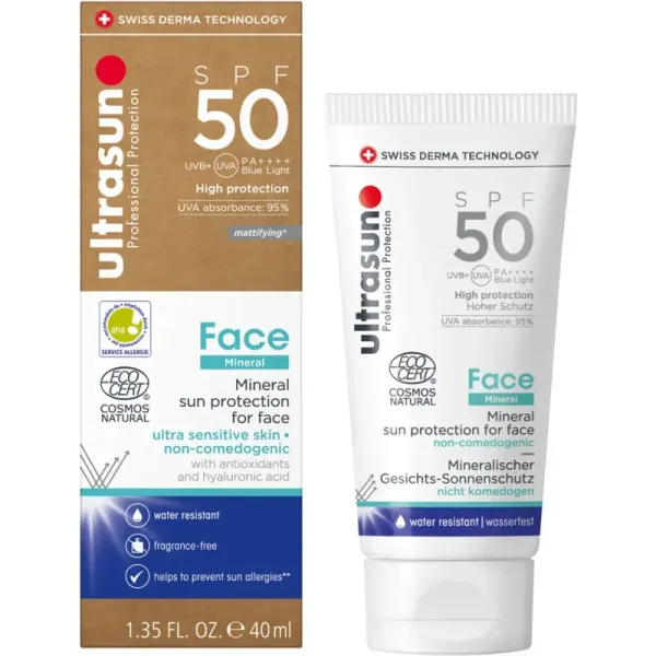 ULTRASUN FACE MINERAL SUNSCREEN SPF50 40ML