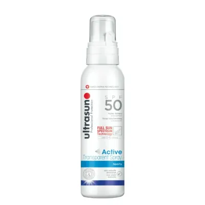 ULTRASUN ACTIVE TRANSPARENT SPRAY SPORTS SPF50 150ML