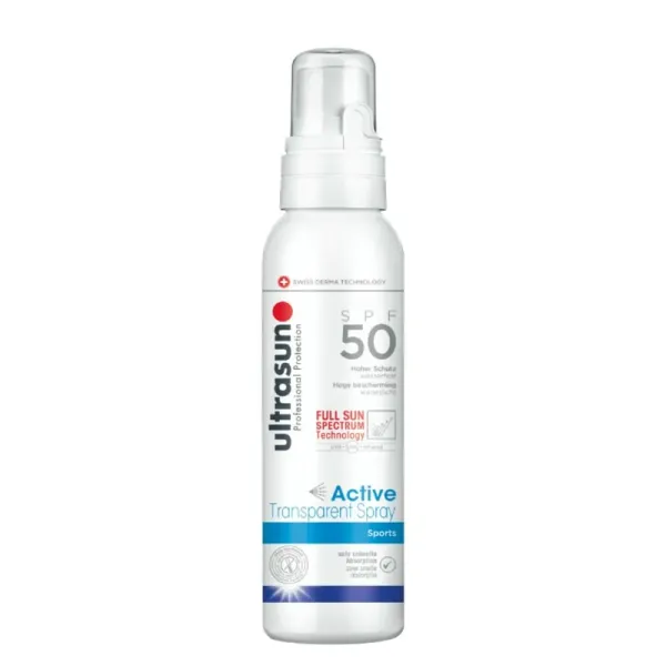 ULTRASUN ACTIVE TRANSPARENT SPRAY SPORTS SPF50 150ML