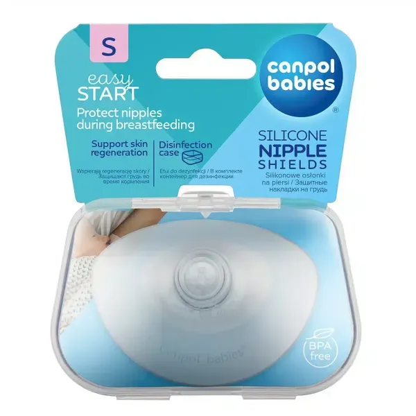 CANPOL BABIES PROTECTIONS DE MAMELON EN SILICONE "S" BT/2. REF 18/602