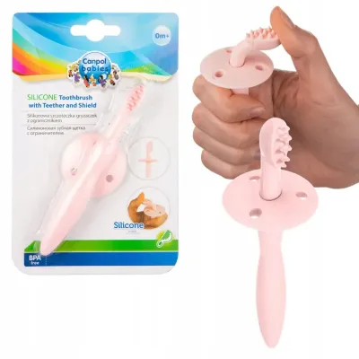 CANPOL BABIES BROSSES À DENTS ET À GENCIVES EN SILICONE