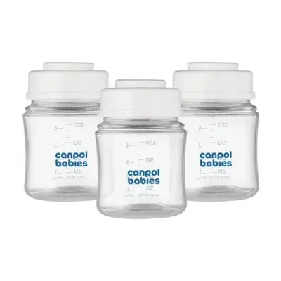 CANPOL ENSEMBLE DE POTS POUR LA CONSERVATION DU LAIT MATERNEL, 3X120ML 35/235