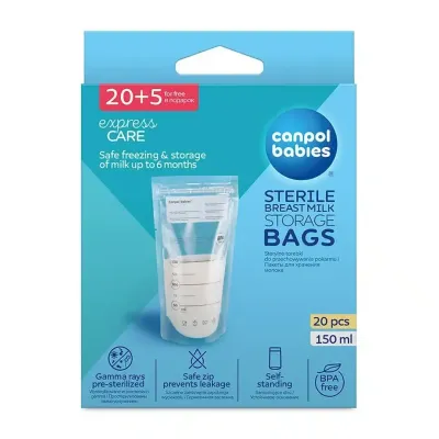 CANPOL BABIES SAC CONGELATION 150ML 20 pièces + 5 gratuits