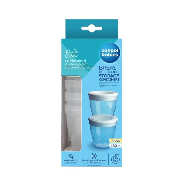 CANPOL BABIES POTS DE CONSERVATION 4 PCS 180ML