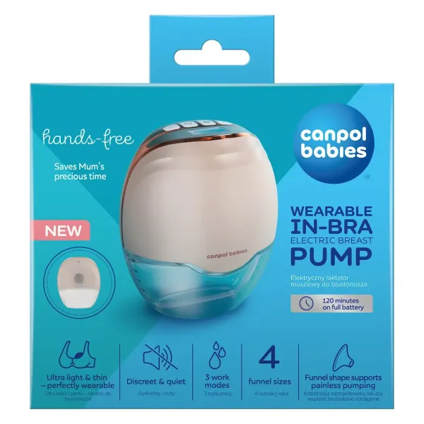 CANPOL BABIES TIRE LAIT ELECTRIQUE SANS FIL MAIN LIBRE 20/100