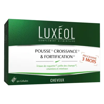 LUXEOL POUSSE. CROISSANCE & FORTIFICATION CHEVEUX 90 GELULES
