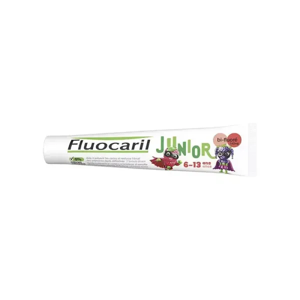 FLUOCARIL JUNIOR 6-12 ANS DENTIFRICE FRUITS ROUGES 75ML
