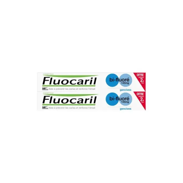 FLUOCARIL DENTIFRICE BI-FLUORE GENCIVES 145MG 2*75ML