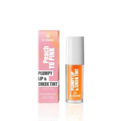 K-REINE PLUMPY LIP CHEEK TINT PEACH TO PINK 6ML