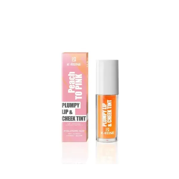 K-REINE PLUMPY LIP CHEEK TINT PEACH TO PINK 6ML