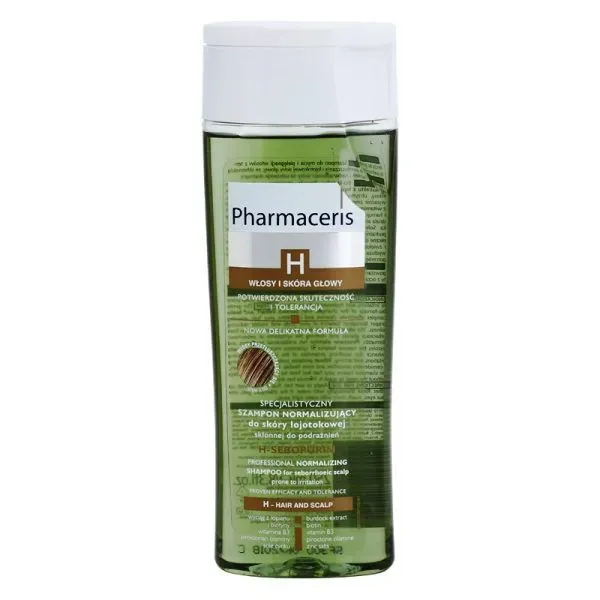 PHARMACERIS SHAMPOOING NORMALISANT CHEVEUX GRAS H-SEBOPURINE 250 ML