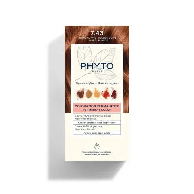 PHYTO PHYTOCOLOR 7.43 BLOND CUIVRE DORE 1 KIT