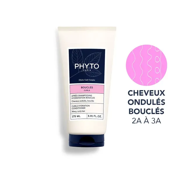 PHYTO BOUCLES APRES SHAMPOOING HYDRATATION BOUCLES CHEVEUX ONDULES 175ML