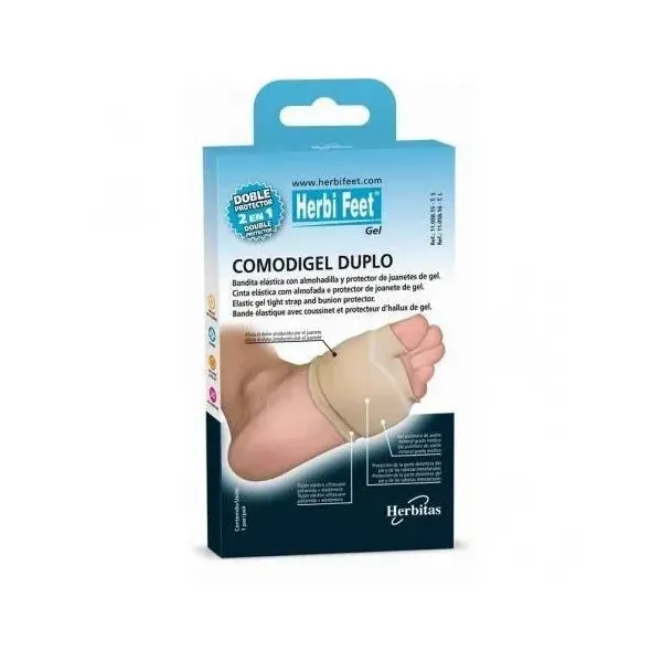 HERBI FEET COUSSINET DOUBLE PROTECTION METATARSIENNE ET D'ALLUX VALGUS