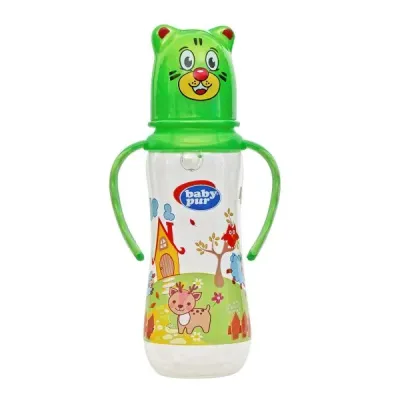 BABY PUR BIBERON FUNNY PP AVEC ANSES 250ML