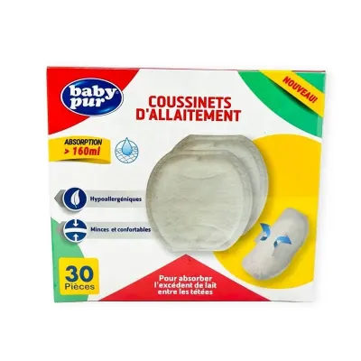 BABY PUR COUSSINETS D'ALLAITEMENT 30 PIECES