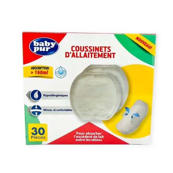 BABY PUR COUSSINETS D'ALLAITEMENT 30 PIECES