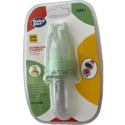 BABY PUR DISTRIBUTEUR D'ALIMENTS AVEC TETINE EN SILICONNE