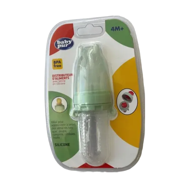 BABY PUR DISTRIBUTEUR D'ALIMENTS AVEC TETINE EN SILICONNE