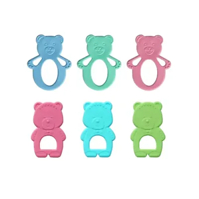 BABY PUR ANNEAU DE DENTITION SIMPLE EN SILICONE 4M+