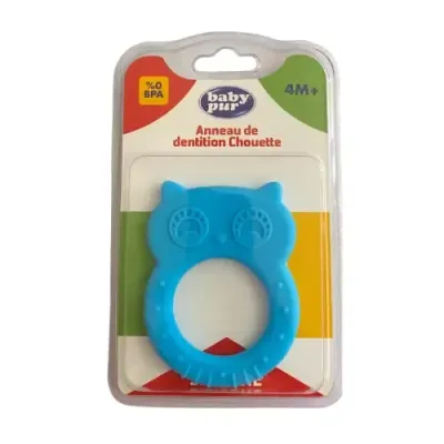 BABY PUR ANNEAU DENTITION CHOUETTE 4M+