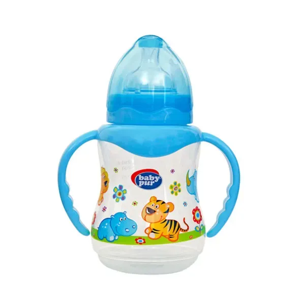 BABY PUR BIBERON COL LARGE AVEC ANSES 250ML