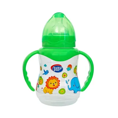 BABY PUR BIBERON COL LARGE AVEC ANSES 250ML