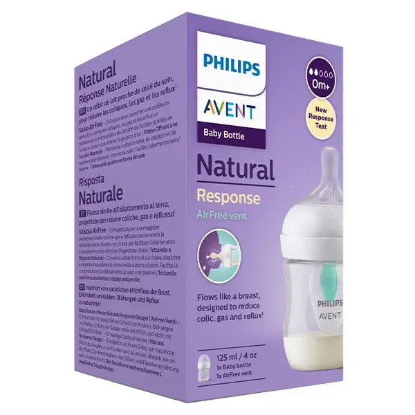 AVENT BIBERON NATURAL RESPONSE ANTI COLIQUE 125ML