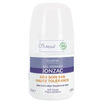 JONZAC DEO SOIN HAUTE TOLERANCE ANTI TRACES PEAUX SENSIBLES 24H 50ML