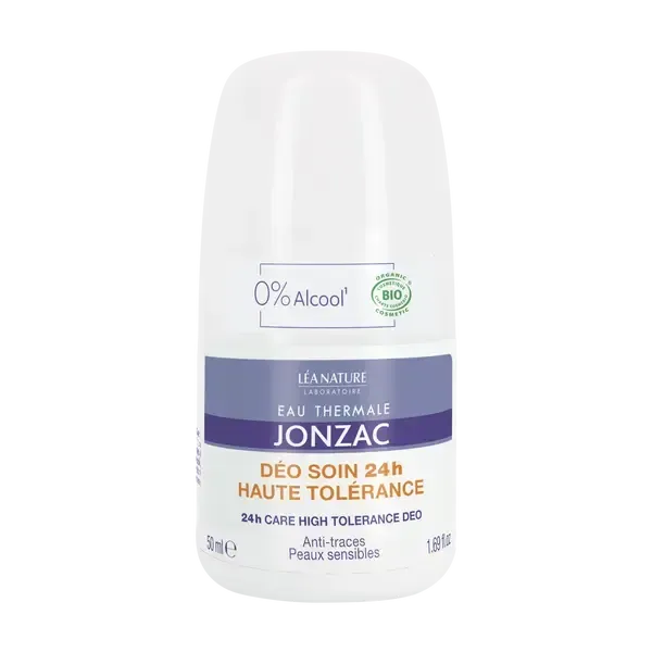 JONZAC DEO SOIN HAUTE TOLERANCE ANTI TRACES PEAUX SENSIBLES 24H 50ML