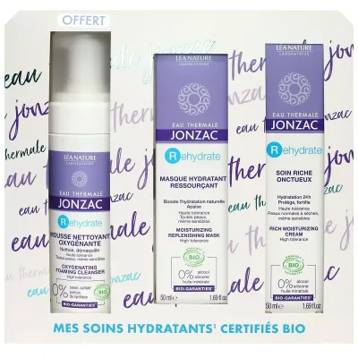 JONZAC COFFRET MES SOINS HYDRATANTS CERTIFIES BIO