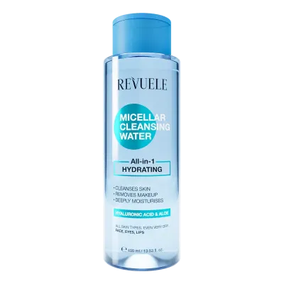 REVUELE EAU MICELLAIRE DEMAQUILLANTE TOUT EN 1 HYDRATANTE 400ML