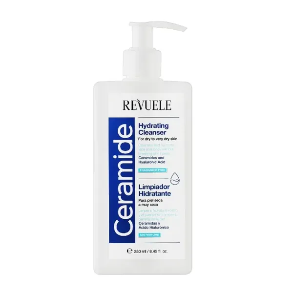 REVUELE CERAMIDE NETTOYANT HYDRATANT POUR PEAUX SECHES 250ML