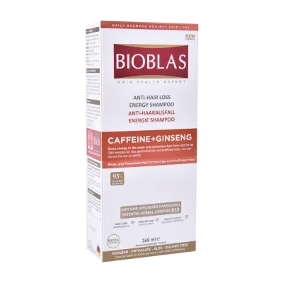 BIOBLAS SHAMPOOING ENERGISANT CAFFEINE+GINSENG 360ML
