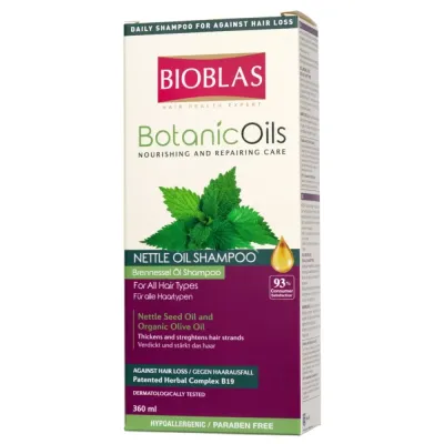 BIOBLAS SHAMPOOING AUX HERBES BOTANIC OILS 360ML