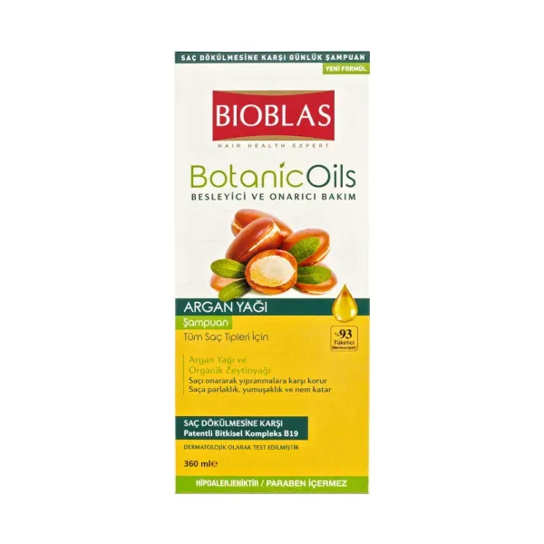 BIOBLAS BOTANICOILS SHAMPOOING A LHUILE DARGAN 360 ML