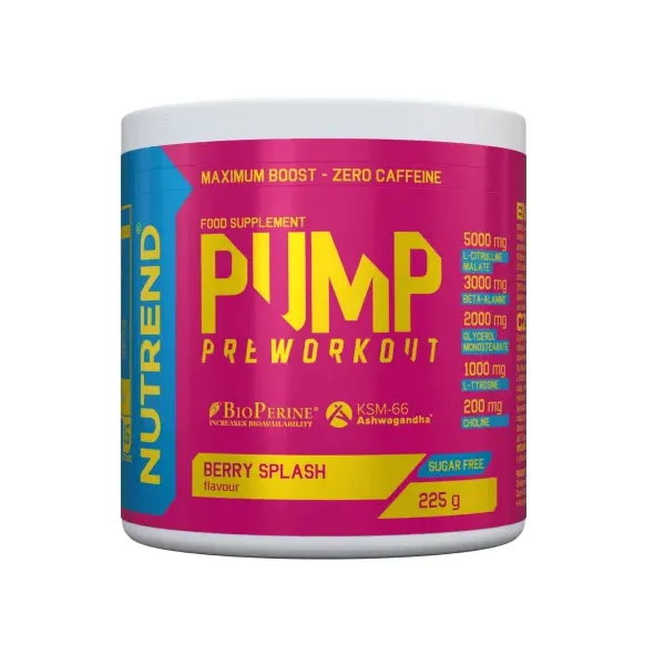 NUTREND PUMP PRE WORKOUT BERRY SPLASH 225G