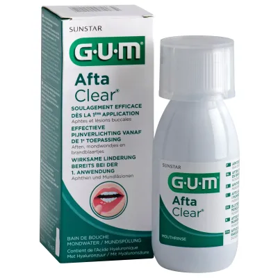GUM AFTA CLEAR BAIN DE BOUCHE 120ML
