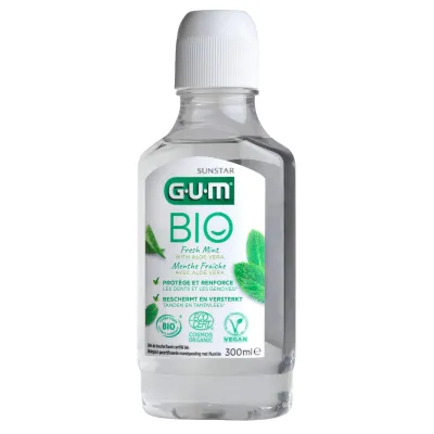 GUM BIO BAIN DE BOUCHE MENTHE FRAICHE AVEC ALOE VERA 300ML