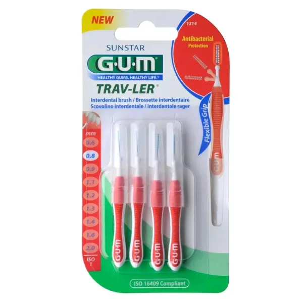 GUM BROSSETTE TRAVLER CYLINDRIQUE 0.8 MM (1314)