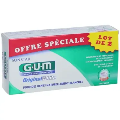 GUM DENTIFRICE ORIGINAL WHITE DUO