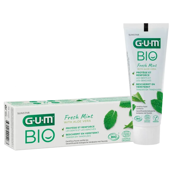 GUM BIO DENTIFRICE FRESH MINT WITH ALOE VERA 75ML