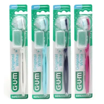 GUM BROSSE A DENTS ORIGINAL WHITE COMPACT SOUPLE (561)