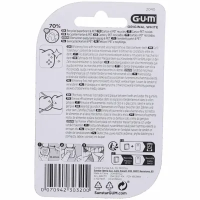 GUM ORIGINAL WHITE FIL DENTAIRE (2040)
