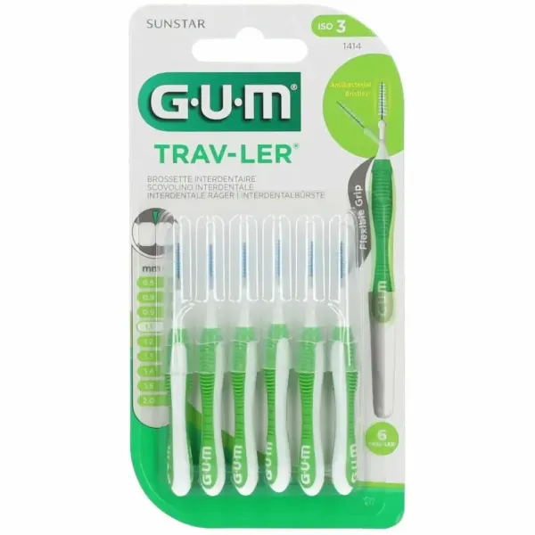 GUM BROSSETTES TRAVELER ULTRA FINE CONIQUE 1,1MM (1414)