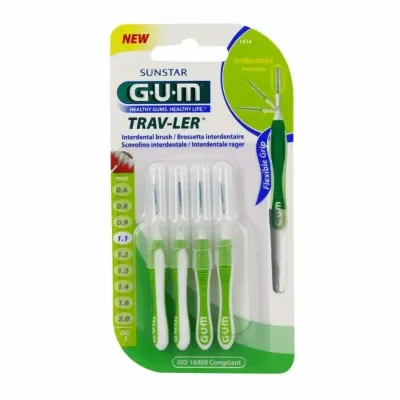 GUM BROSSETTES TRAVELER ULTRA FINE CONIQUE 1,1MM (1414)