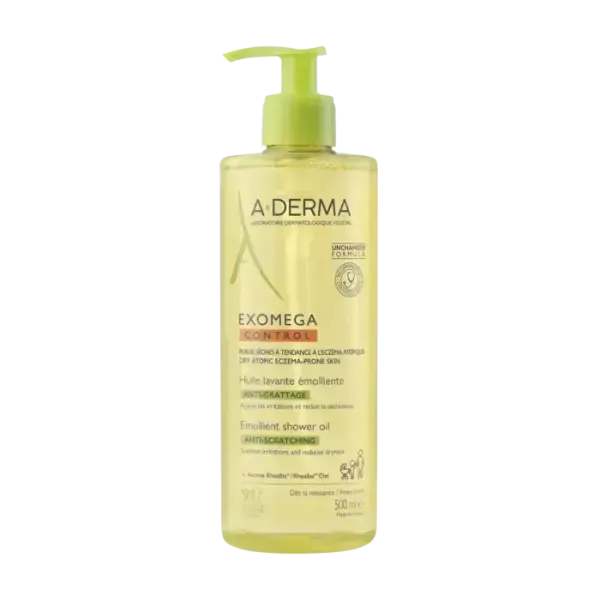 A-DERMA EXOMEGA CONTROL HUILE LAVANTE EMOLLIENTE  500ML