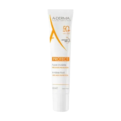 A-DERMA PROTECT FLUIDE INVISIBLE SPF 50+ 40ML