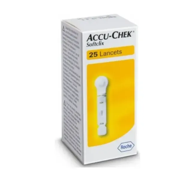 ACCU-CHEK SOFTCLIX LANCETTES 25 LANCETTES