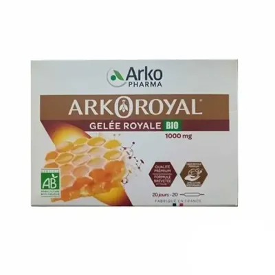 ARKOPHARMA GELEE ROYALE BIO 1000 MG 20 AMPOULES